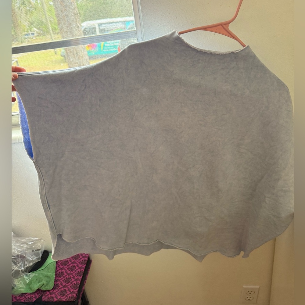 Frank & Eileen Washed Gray Cutaway Sweater Vest